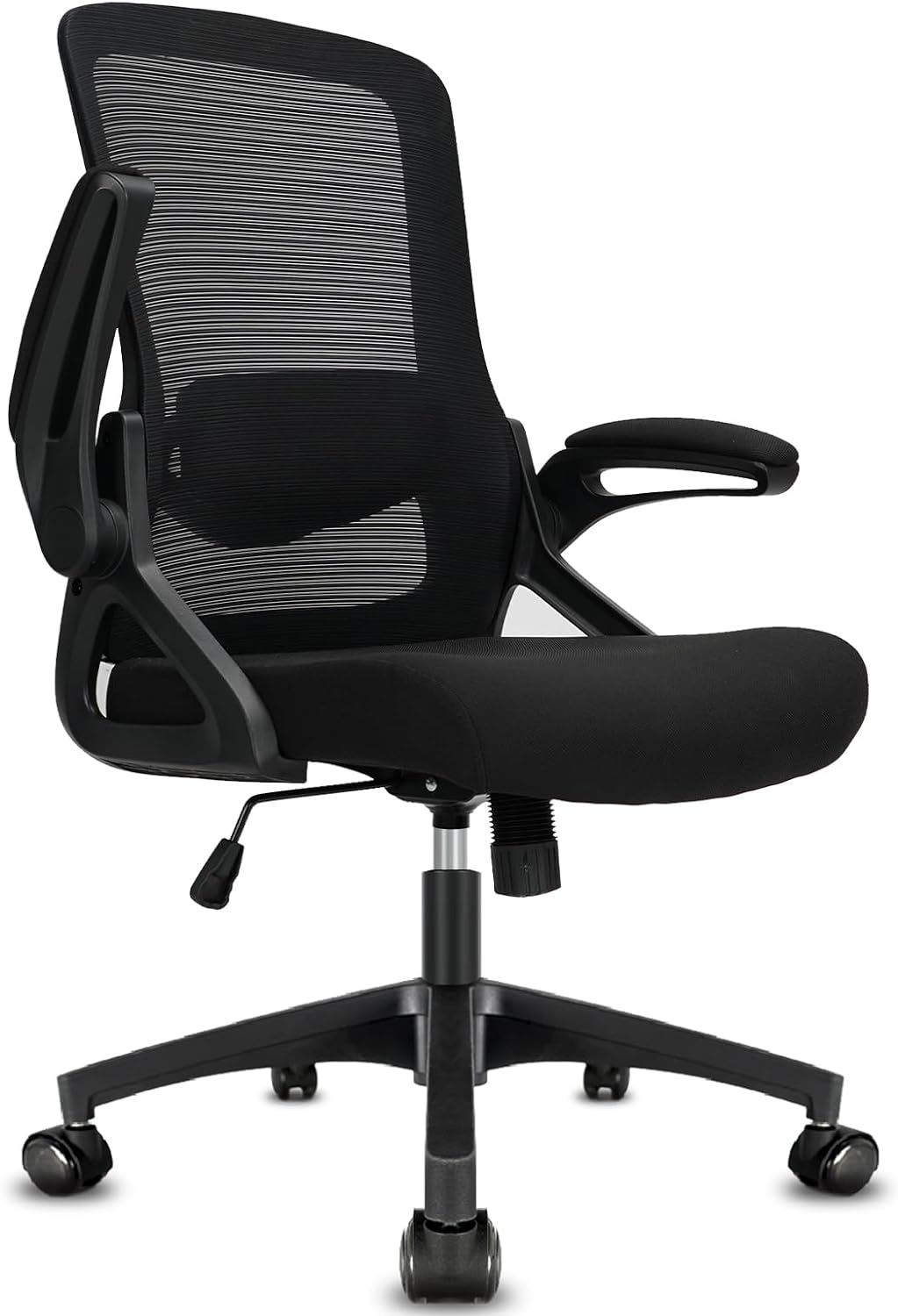 Milacyee Bürostuhl Ergonomischer, Schreibtischstuhl mit Klappbaren Armlehnen, Höhenverstellbarer Bür