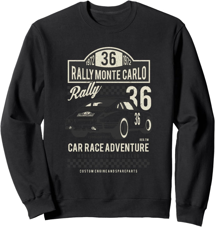 Automobil Rallye Monte Carlo 1972 50. Geburtstag 50 Sweatshirt