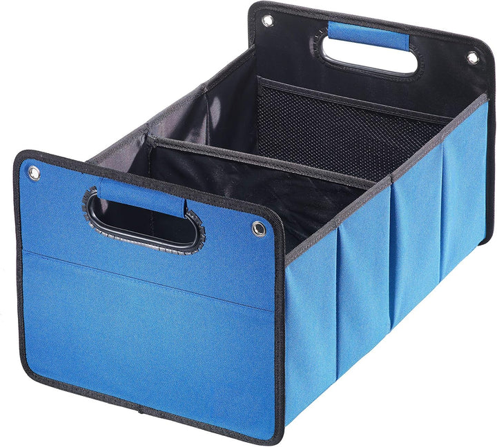 CB Präsentwerbung GmbH Kofferraumtasche aus Polyester mit stabilem Boden (blau - neutral) - Klappbox