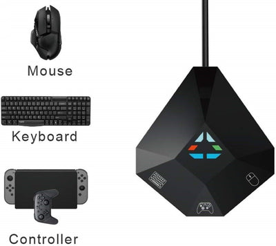 INF Adapter Maus Tastatur Konverter für Nintendo Switch/PS3/PS4/Xbox One/Xbox 360, Gaming Tastatur M