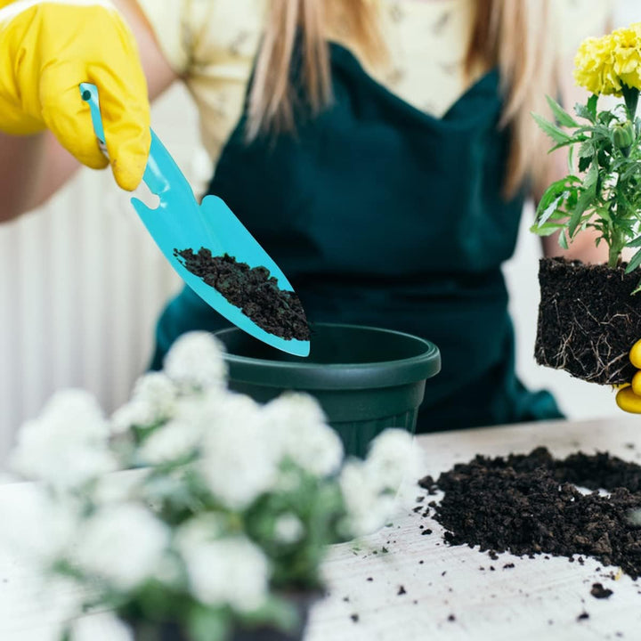 Bunte Mini-Garten-Handschaufeln aus Metall, Gartengeräte für Kinder, Jugendliche, Erwachsene, Bodenp