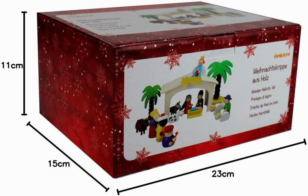Inware 22094 - Weihnachtskrippe aus Holz A 1 -