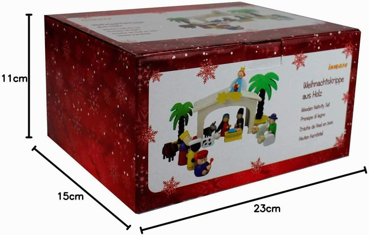 Inware 22094 - Weihnachtskrippe aus Holz A 1 -