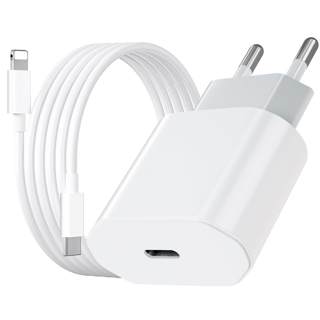 USB C Ladegerät mit iPhone Ladekabel 2M, 20W iPhone Schnellladegerät mit Ladekabel iPhone, iPhone La