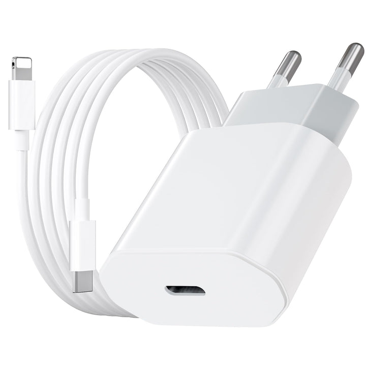 USB C Ladegerät mit iPhone Ladekabel 2M, 20W iPhone Schnellladegerät mit Ladekabel iPhone, iPhone La