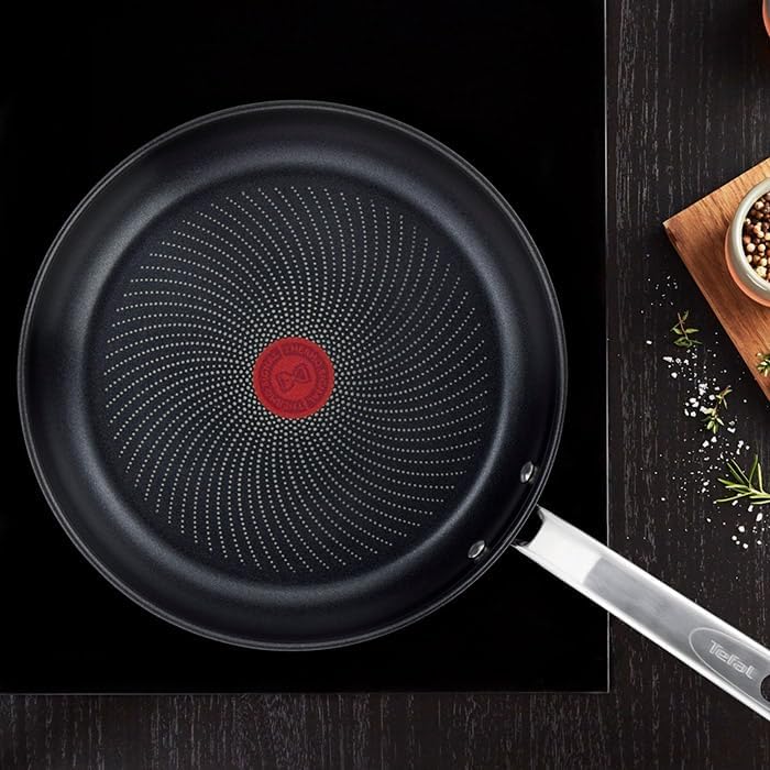 Tefal Pfannenset B817S255, Edelstahl, 2-teilig, 2-teilig, Ø 20 cm, Ø 26 cm