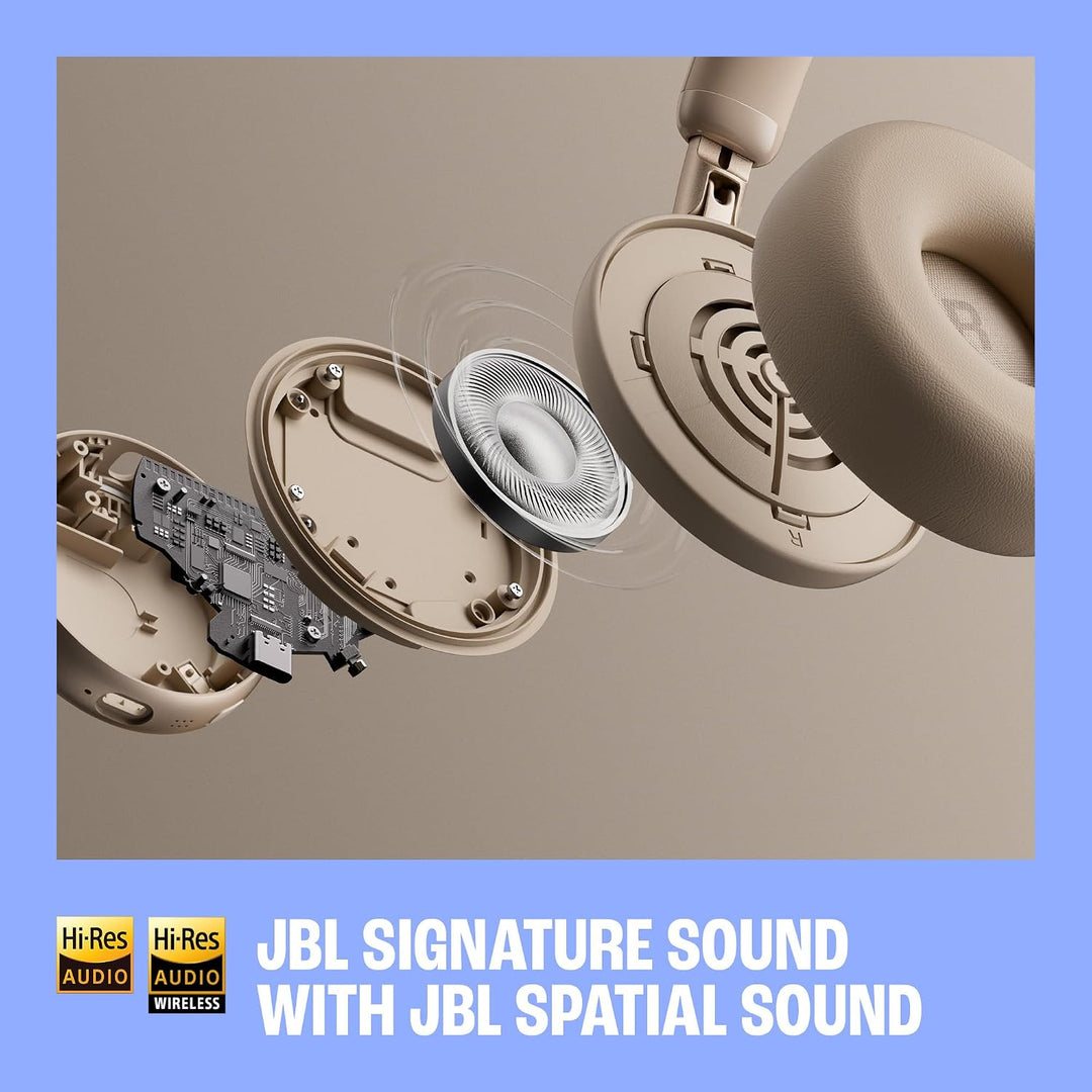 JBL Live 680NC Kabellose On‑Ear‑Kopfhörer mit Adaptivem Noise Cancelling, Spatial Sound, Sprachsteue