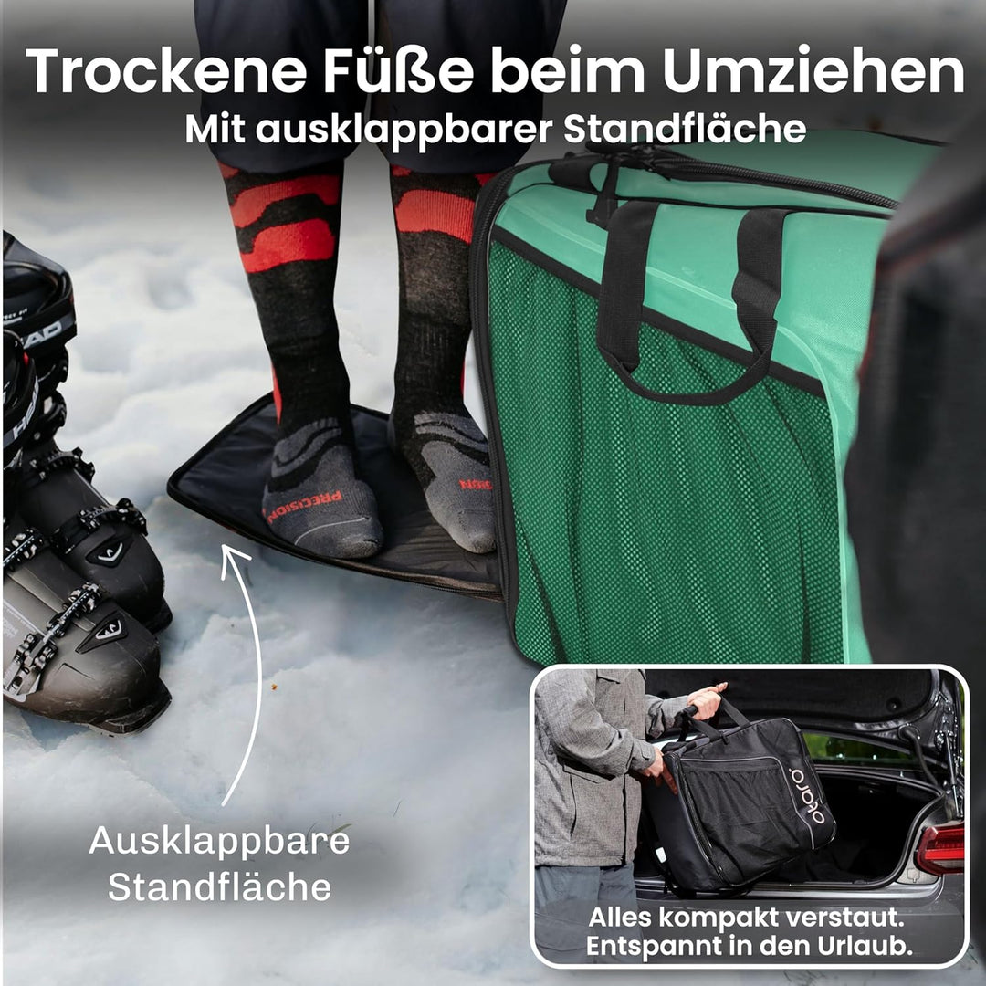 Otaro Skischuhtasche mit Helmfach | Skitasche für Skischuhe, Helm & Zubehör | > 60.000 begeisterte K