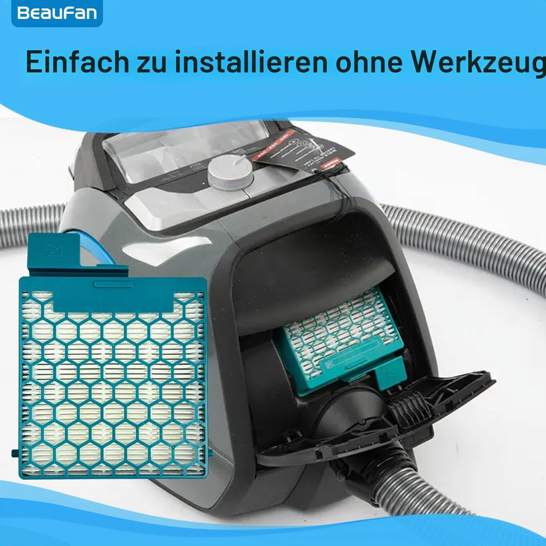 4 Stück HEPA-Filter, Kompatibel mit Miele Boost CX1 Staubsauger Active, PowerLine, Parquet PowerLine