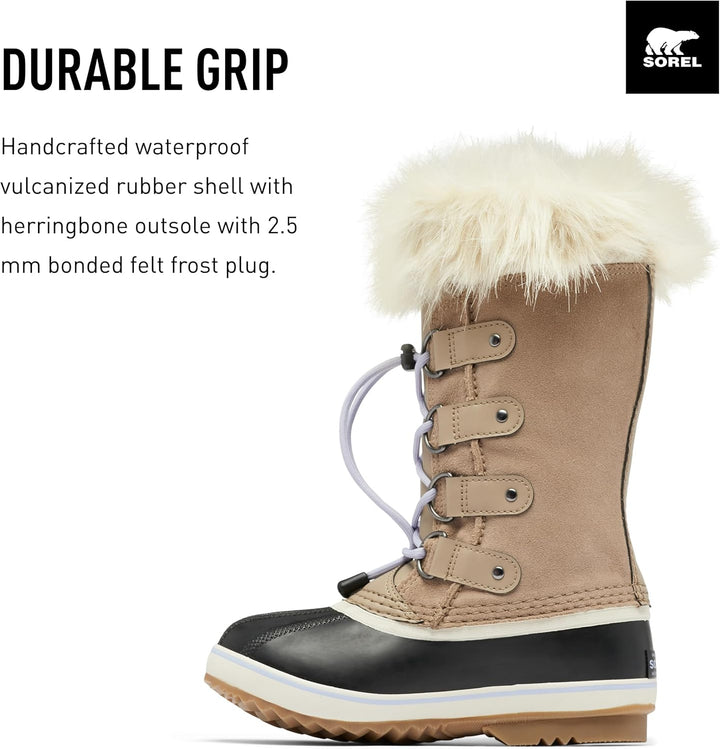 Sorel Unisex Kinder Kids Joan of Arctic Waterproof Schneestiefel 32 EU Braun Omega Taupe X Gum 2 You