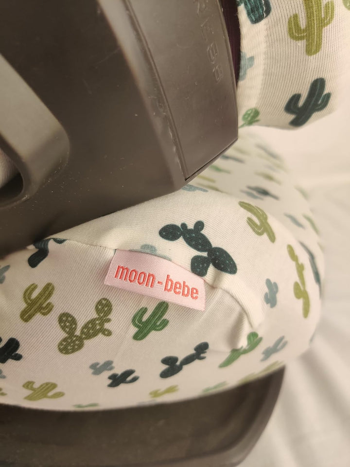 moon-bebe Bezug kompatibel mit Cybex Pallas, Silver Pallas Fix und Pallas 2 Fix (weiss)