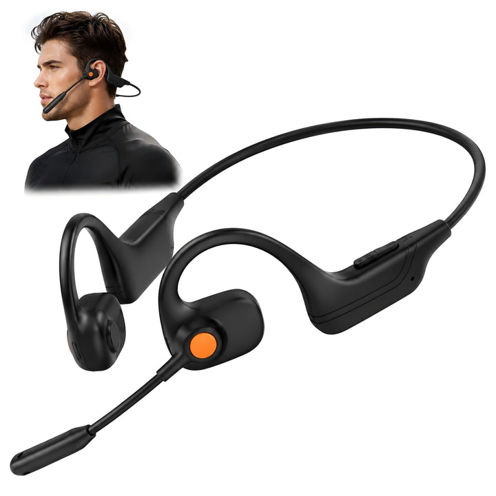 Knochenschall Kopfhörer Bluetooth 5.3 Open Ear Kopfhörer Kabellos IPX6 wasserdichte Sportkopfhörer H