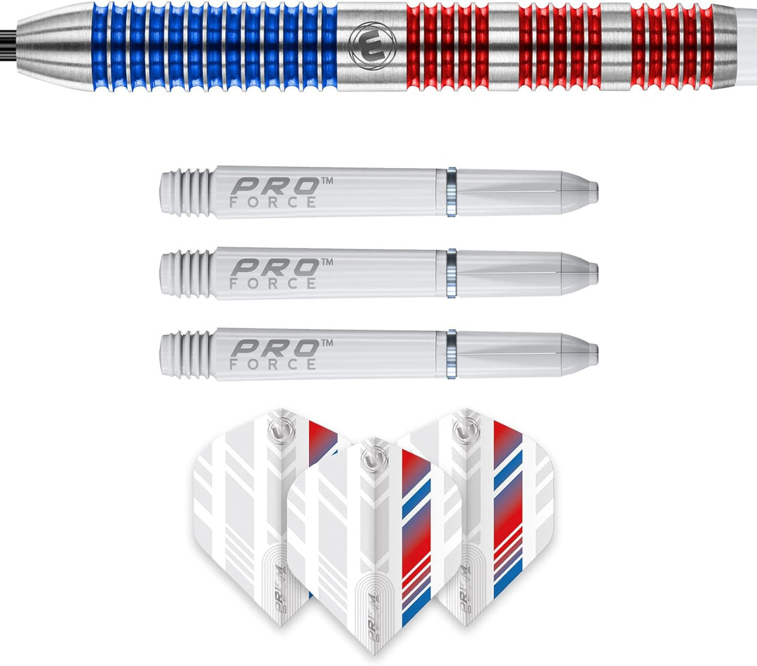 WINMAU Wildcats 23 Gramm Profi Wolfram Steeltip Dartpfeile Set mit Flights und Schäfte
