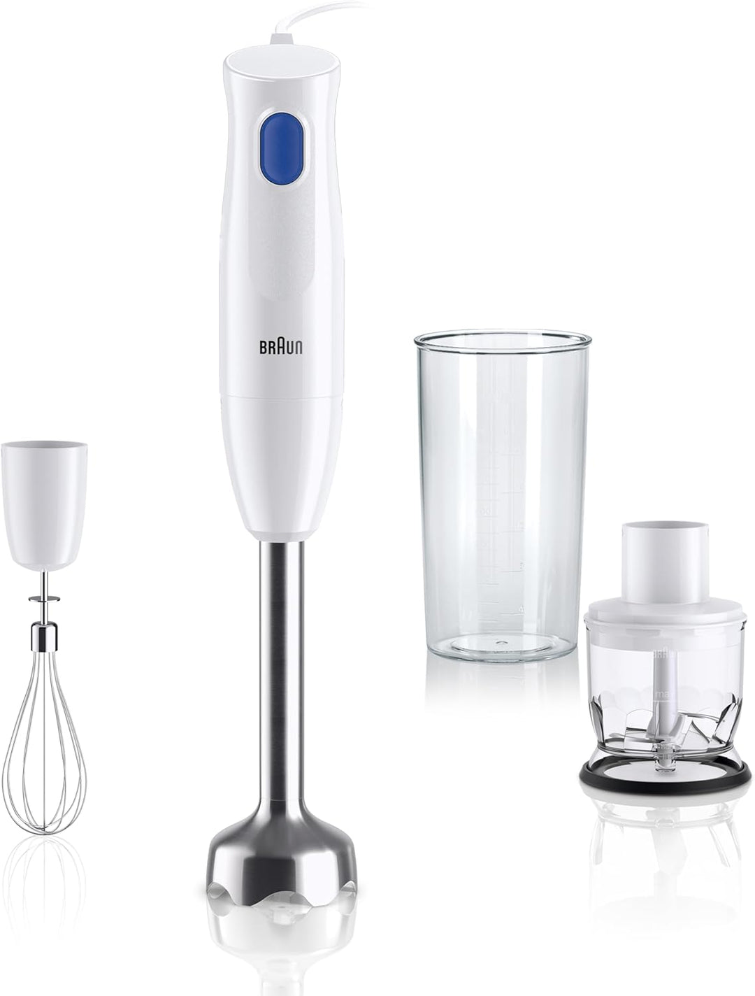 Braun Stabmixer MQ10.202M MultiQuick 1 - Extra Leichter Pürierstab mit Edelstahl-Mixfuss und EasyTwi