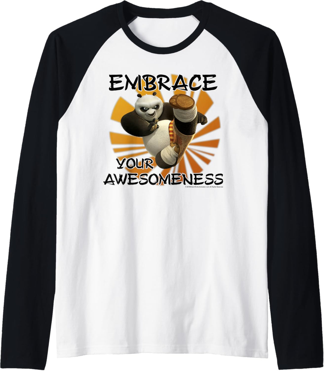 Kung Fu Panda Embrace Your Awesomeness Po Portrait Raglan