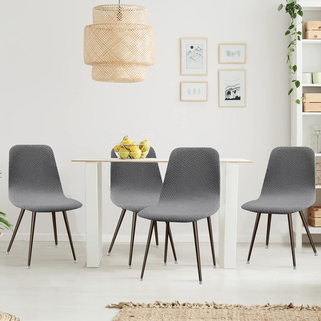Lydevo Stuhlhussen 6er Esszimmer Strech Stuhlhussen für Esszimmerstühle Universal Waschbar Bezug Stu