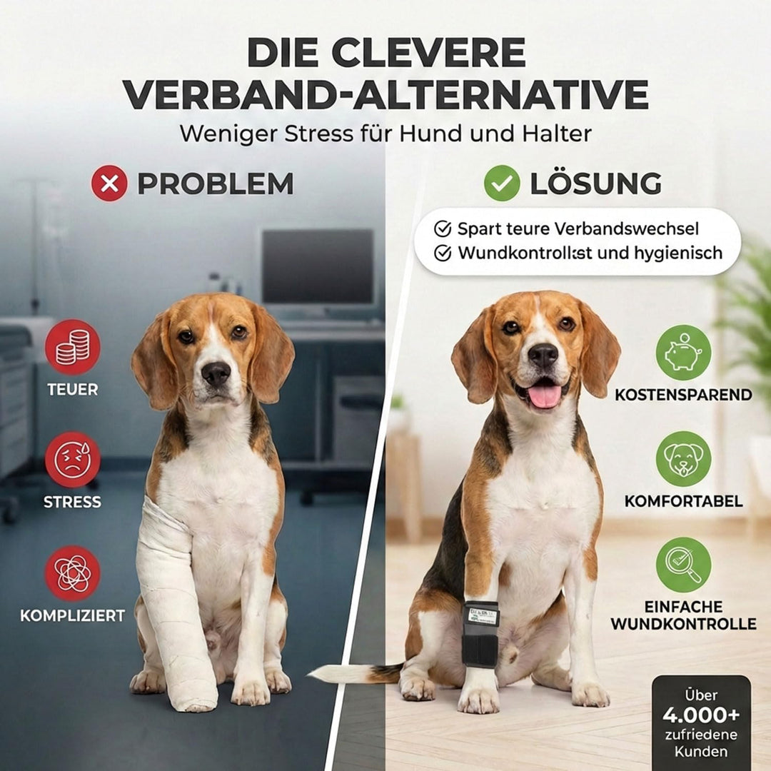 Nature Pet Medium Reha Bandage für den Vorderlauf des Hundes (S, Grau) S Grau, S Grau