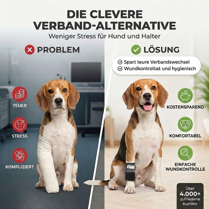 Nature Pet Medium Reha Bandage für den Vorderlauf des Hundes (S, Grau) S Grau, S Grau