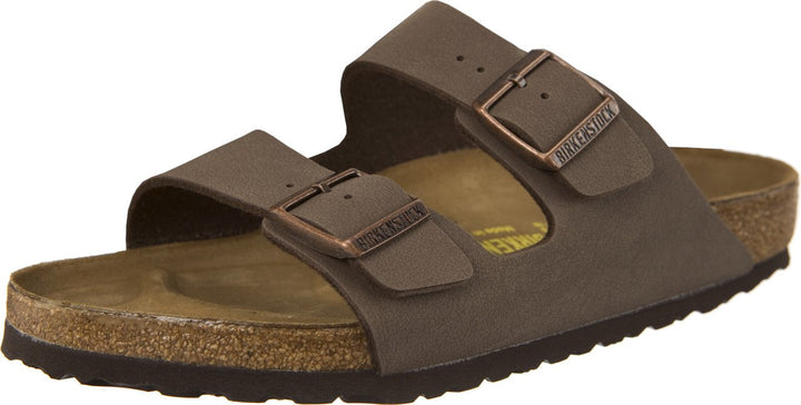 BIRKENSTOCK Unisex Arizona Birko-Flor Nubukleder Weit Pantoletten 37 EU Braun, 37 EU Braun