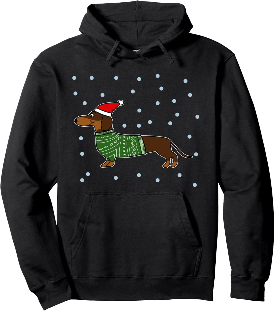 Dachshund Dackel Hund Weihnachten Pullover Hoodie