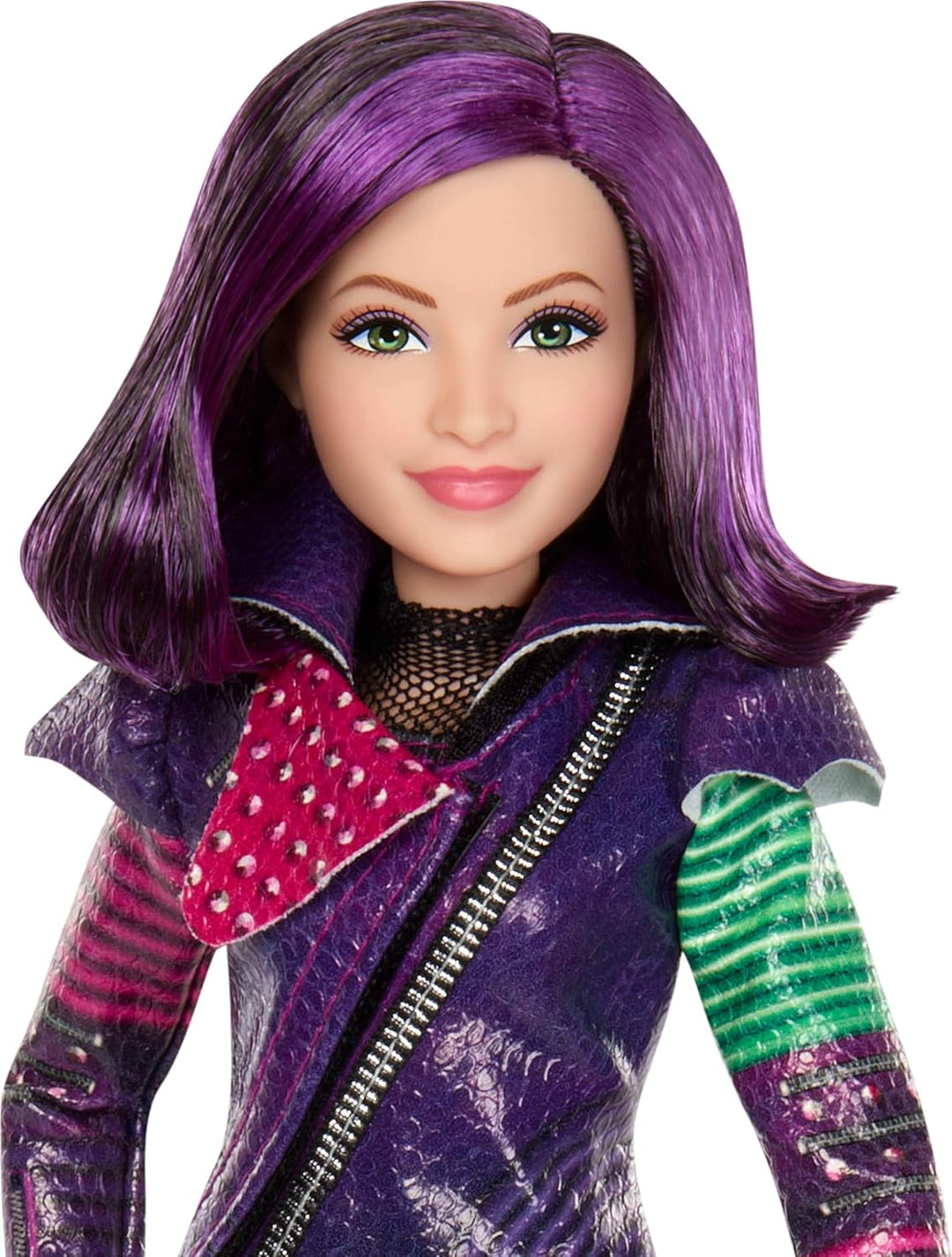 Mattel Descendants Mal Insel der Verlorenen zehntes Jubiläum Modepuppe mit abnehmbarem Outfit, Zubeh