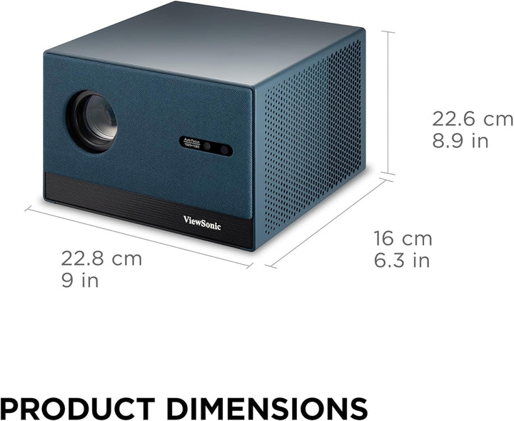 ViewSonic LX60HD Beamer Full HD 1080p mit Google TV, Mini Beamer für Heimkino, 630 ANSI Lumen, Autof