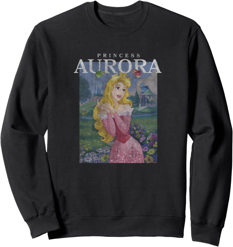 Disney Sleeping Beauty Princess Aurora Flower Portrait Sweatshirt