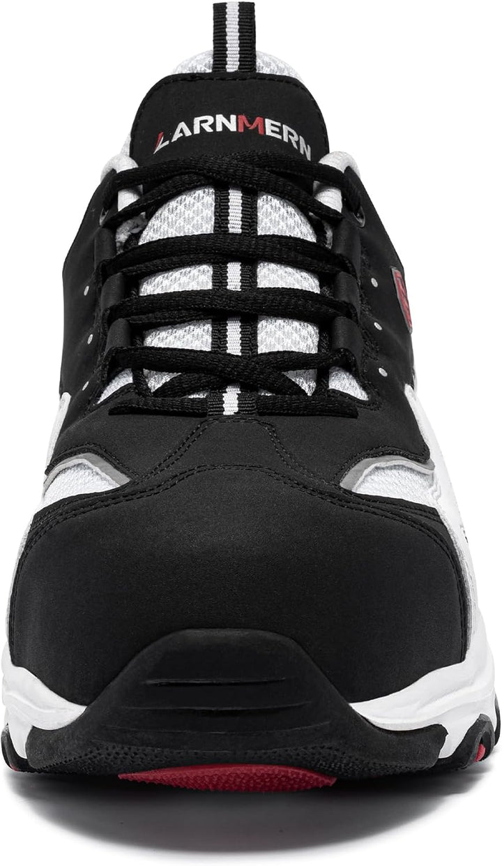 LARNMERN Sicherheitsschuhe Herren Stahlkappenschuhe Damen Sportlich | Arbeitsschuhe Stahlkappe Atmun