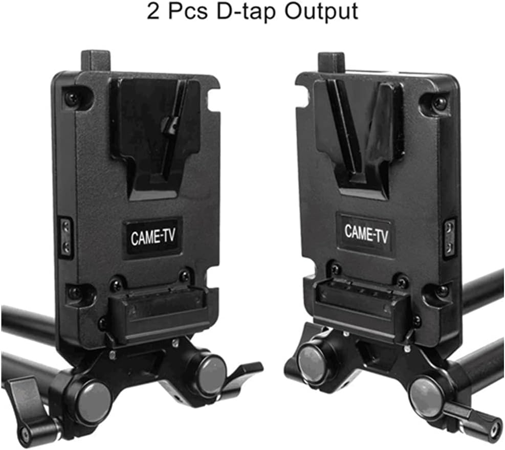 CAME-TV Mini-V-Montageplatte mit 2 D-Tap-Ausgängen und Dual-15-mm-Stangenklemme