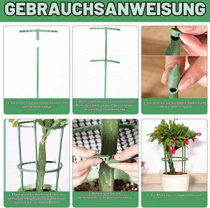 Tomaten Rankhilfe, Bis Zu 85 cm Hohe Rankhilfe Gurken Mit Verstellbarer Höhe, Unbegrenztes Spleissen