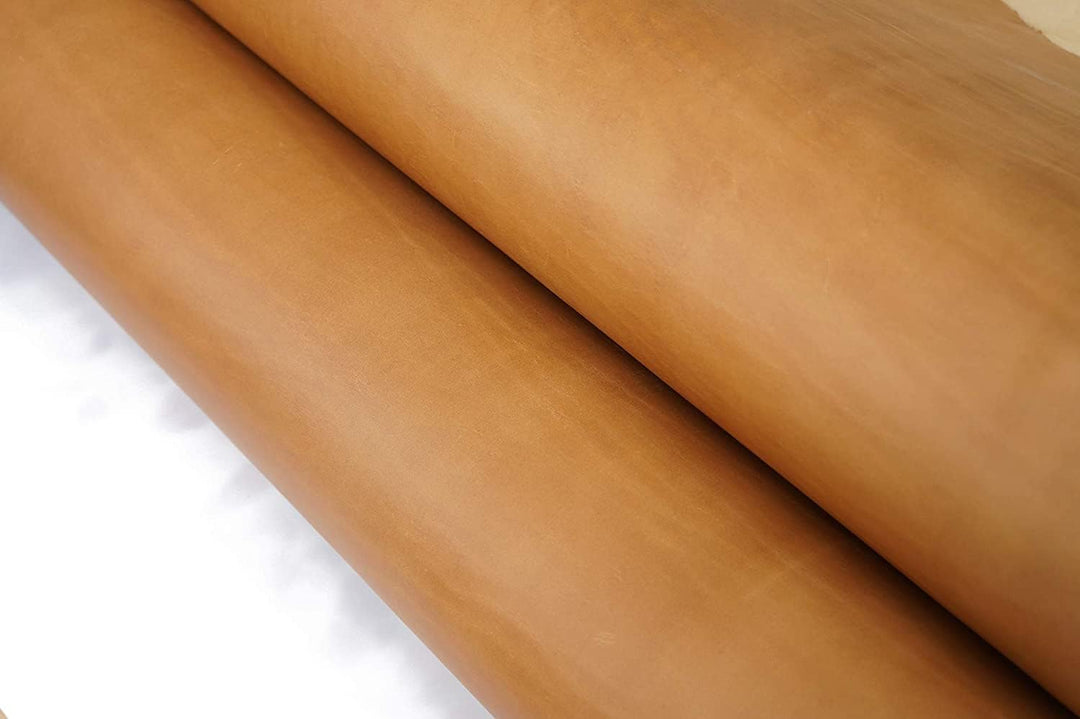 Heavy Weight Bourbon Brown Tooling Leather Square 3.6mm-4.0mm (9-10oz) Thick Full Grain Cow Hide Lea