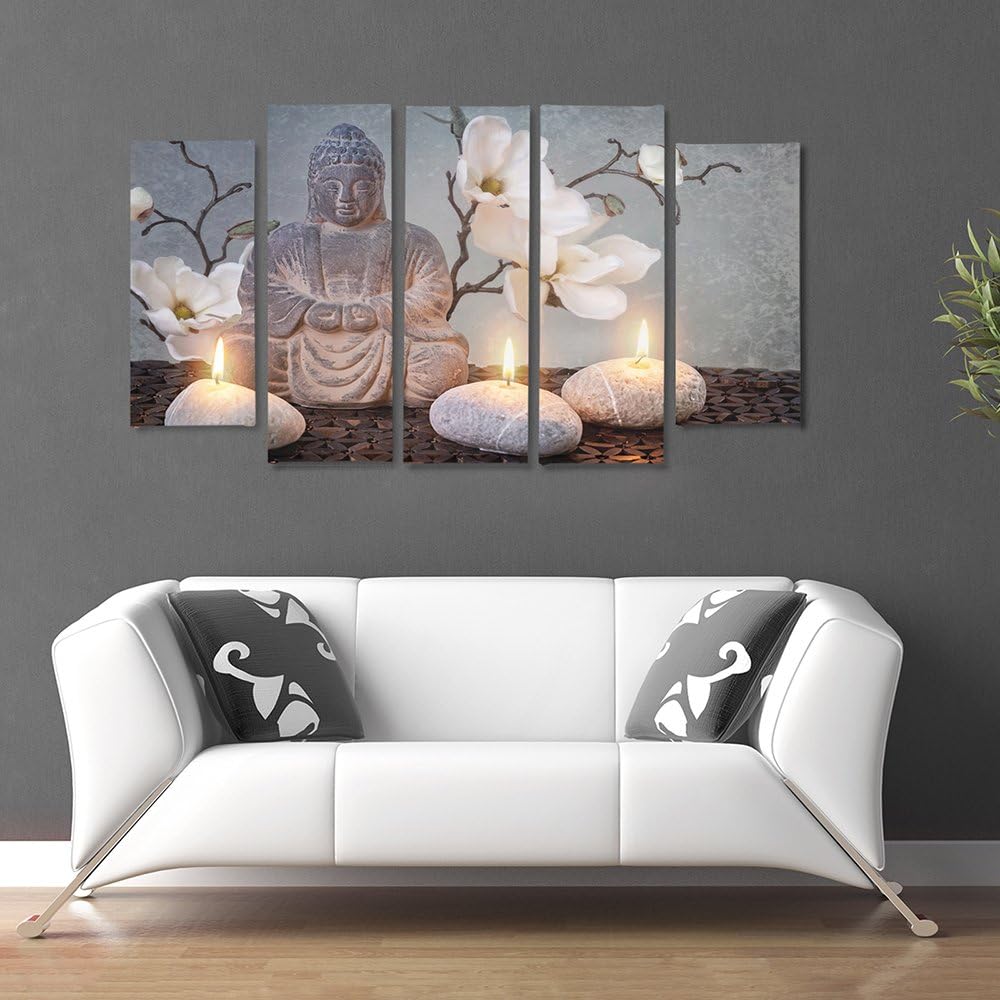 Feeby. Leinwandbild - 5 Teile - Bilder, Wand Bild, Wandbilder, Kunstdruck XXL, 5-Teilig, Typ B, 150x