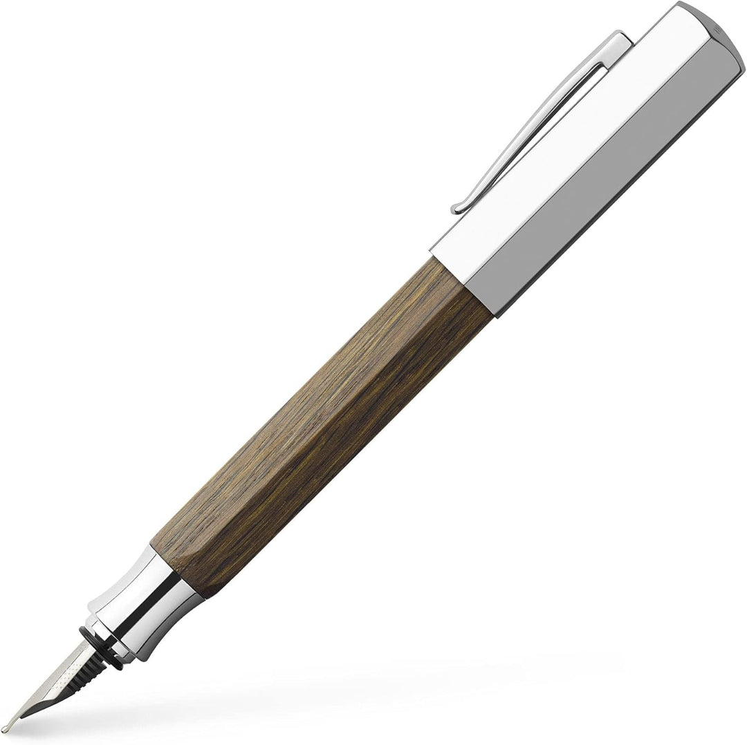 Faber-Castell 147580 - Füllfederhalter Ondoro Räuchereiche, Feder: M, Schaftfarbe: braun M Räucherei