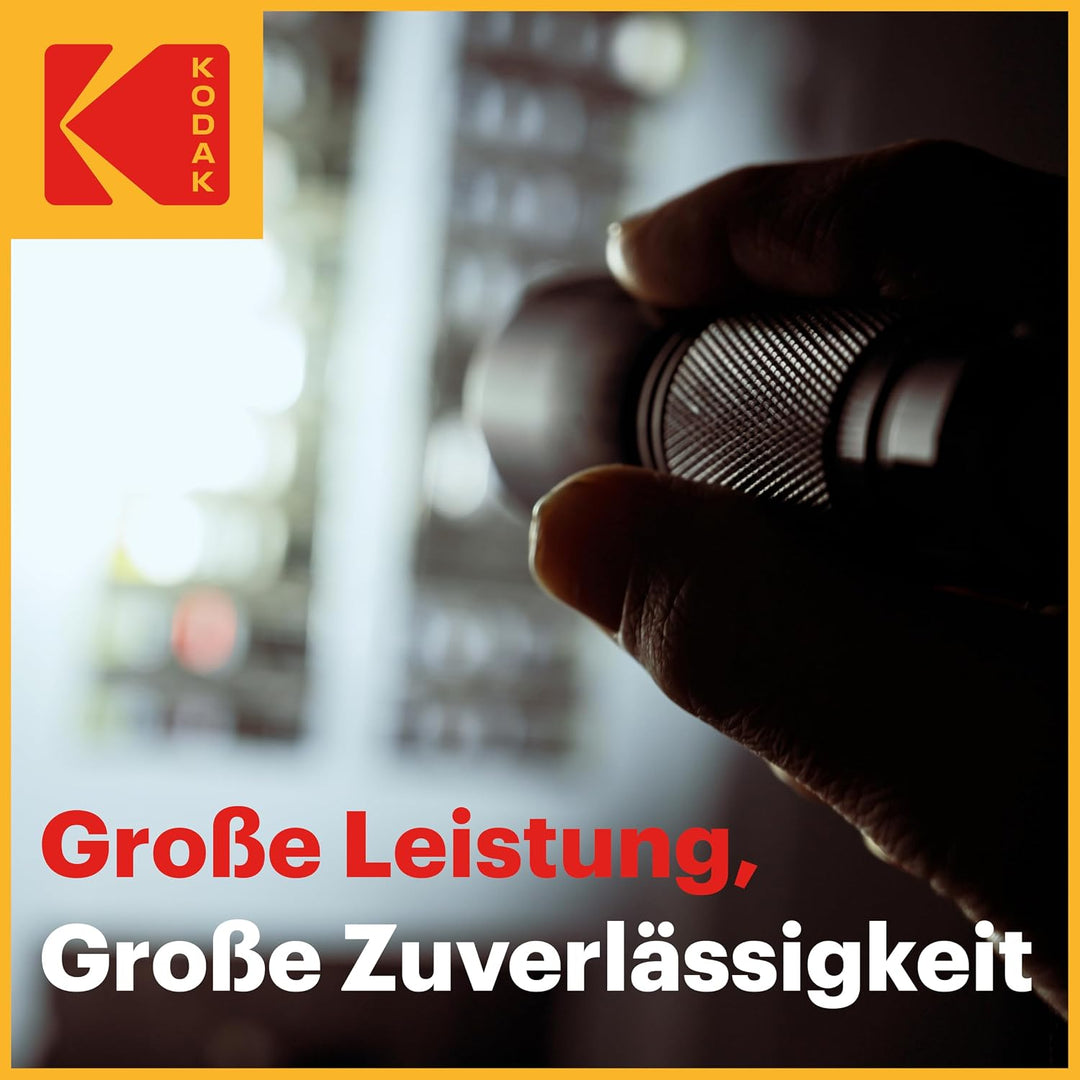 Kodak | D Zellen Batterien | 8 Stück | Einweg Alkalibatterie, LR20 | 1,5 V 8 Stück D, 8 Stück D
