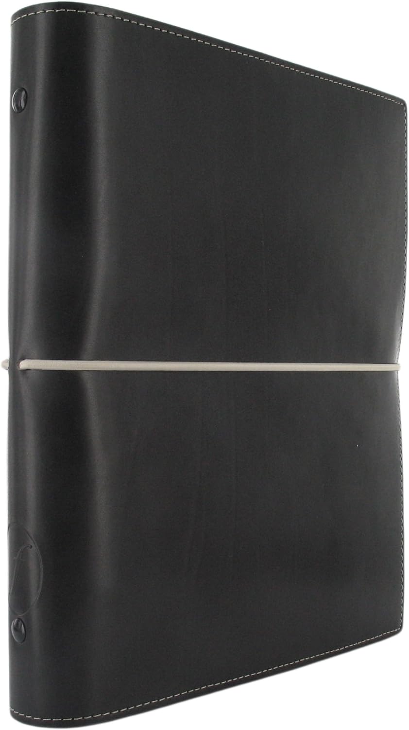 Filofax Domino Persönlicher Organiser Gummibandverschluss nachfüllbar A5, Schwarz schwarz Single, sc