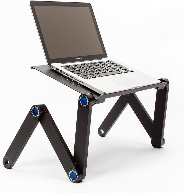 Technosmart Notebook Ständer Laptop Tisch Tablett für Bett Frühstück Ergonomisch Verstellbar Alumini