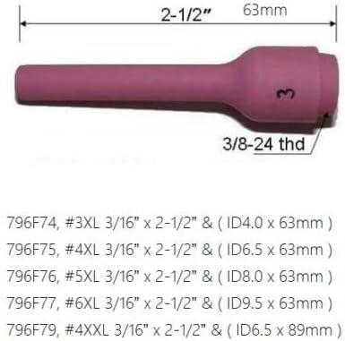RIVERWELD WIG-Aluminiumoxid-Düse 13N08 4