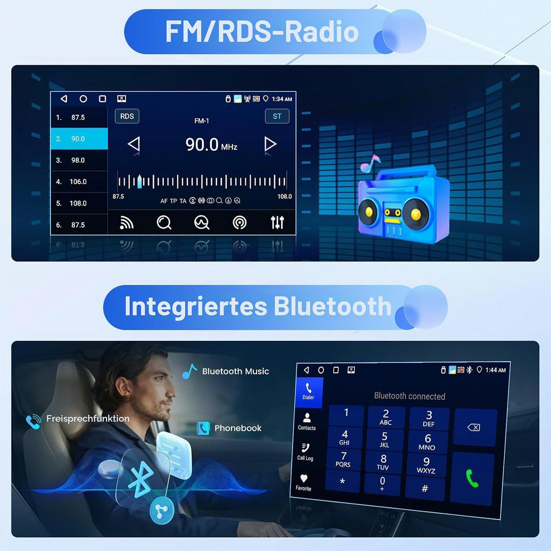 Inefala Android 15 Autoradio für Renault Lodgy 2021, Dokker 2012-2020 4+64G mit Wireless CarPlay And