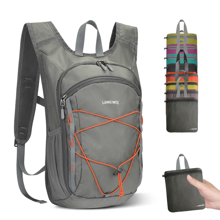 Wanderrucksack Klein 13L Faltbarer Rucksack Damen Herren Tagesrucksack Daypack Ultraleicht Trekkingr