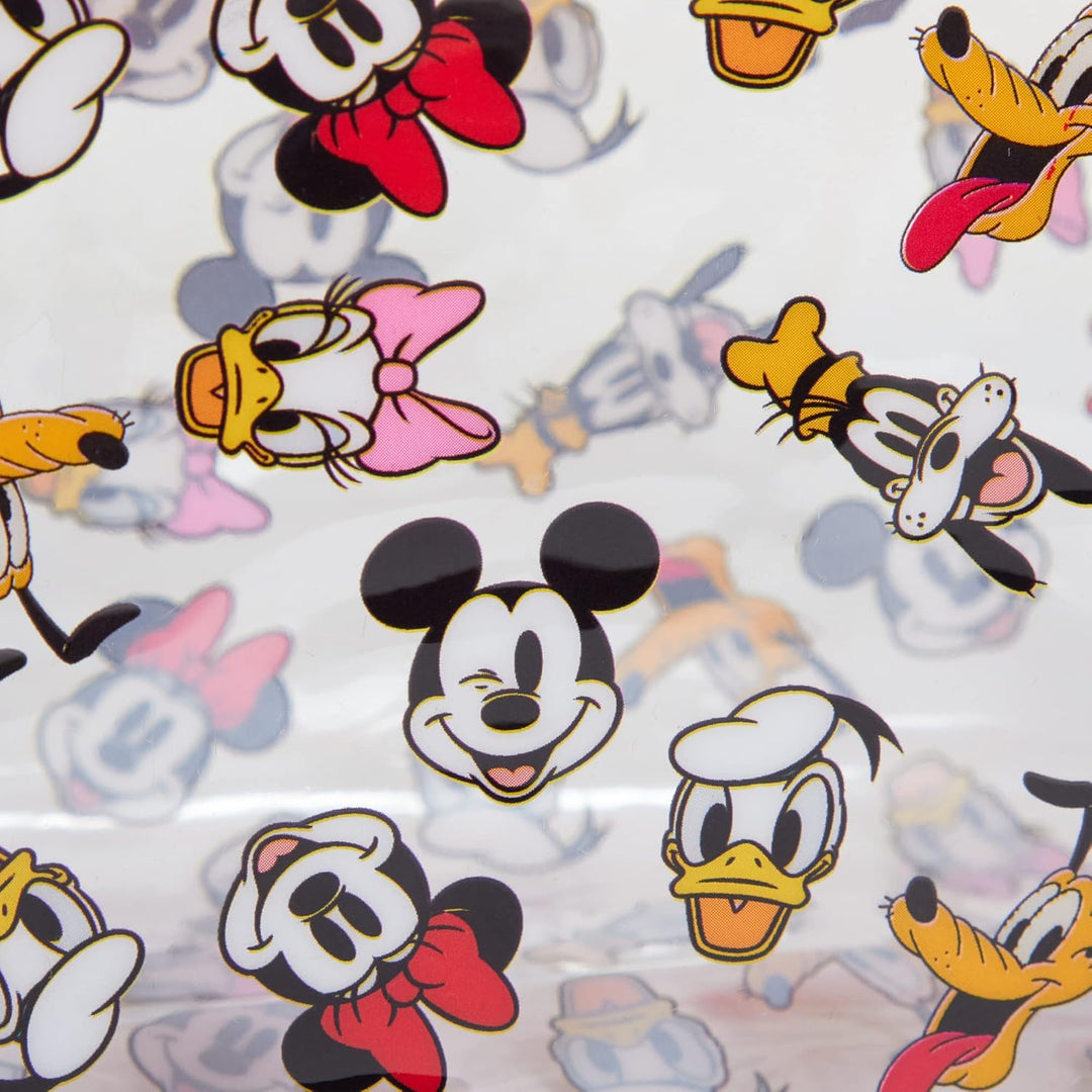 Mickey Mouse Minnie Mouse and Friends transparente Kosmetiktasche für Mädchen und Damen, transparent
