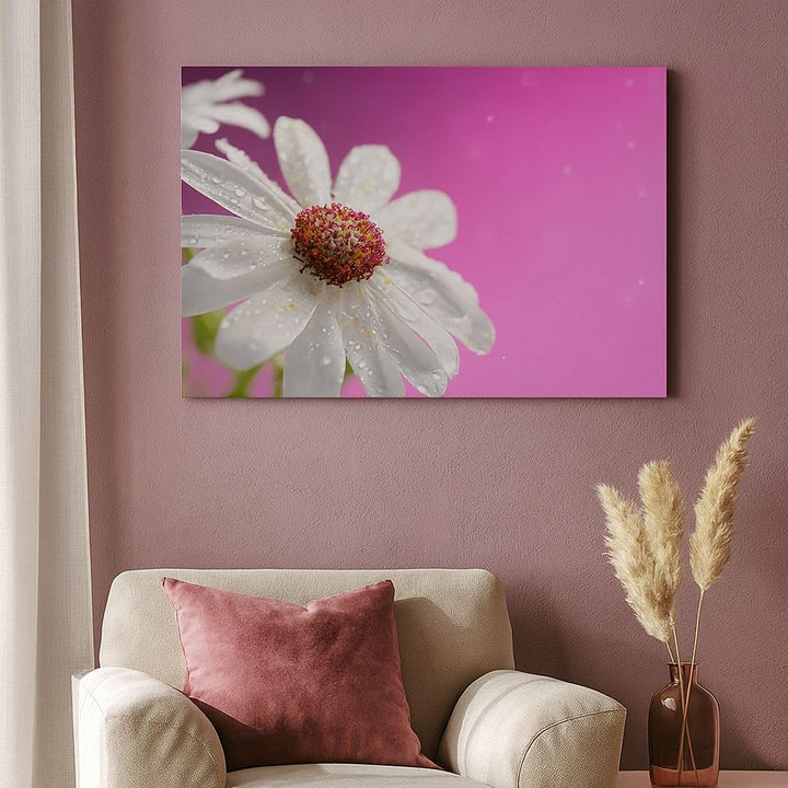 ARTTOR Bilder auf Leinwand 100x70cm Leinwandbild Blume frühling garten Gross Wanddeko Bild Schlafzim
