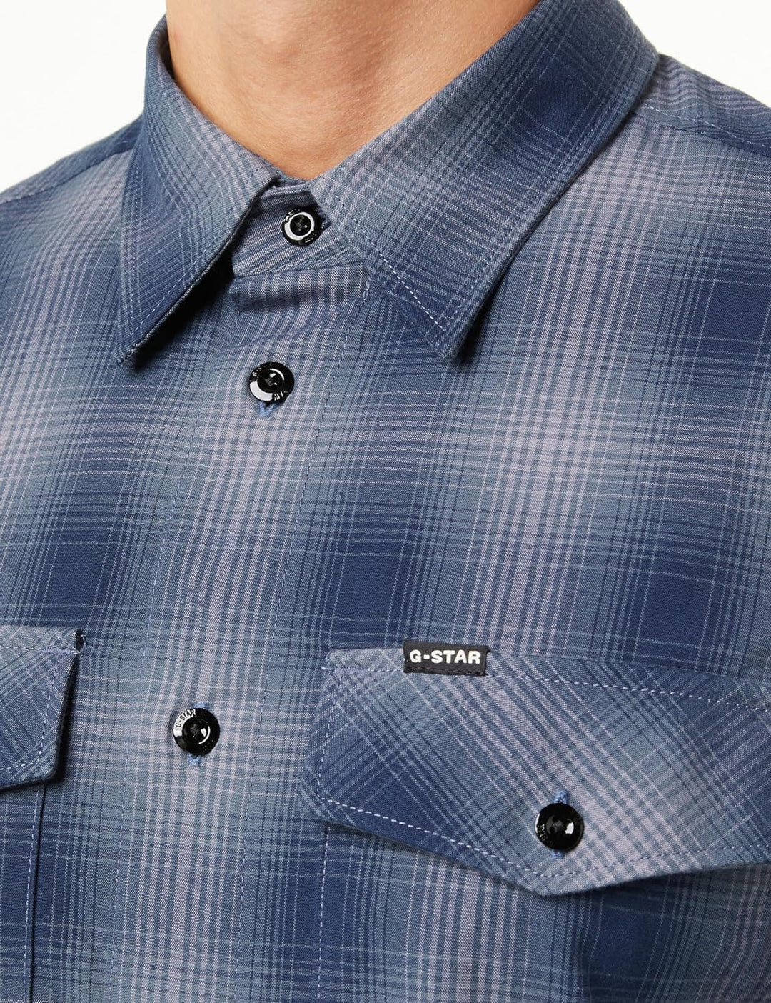 G-STAR RAW Herren Marine Slim Shirts XS Mehrfarben (Rank Blue Vanderbilt Check D20165-d412-g092), XS
