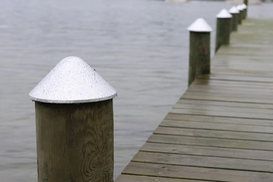 Gartenwelt Riegelsberger Pfostenkappe rund ø 130 mm Aluminium blank Kappe für Pfosten mit Dorn Zaunk