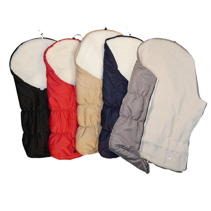 EICHHORN Kinderwagen Mumien Winterfusssack mit Teddyfutter (Silbergrau), silbergrau