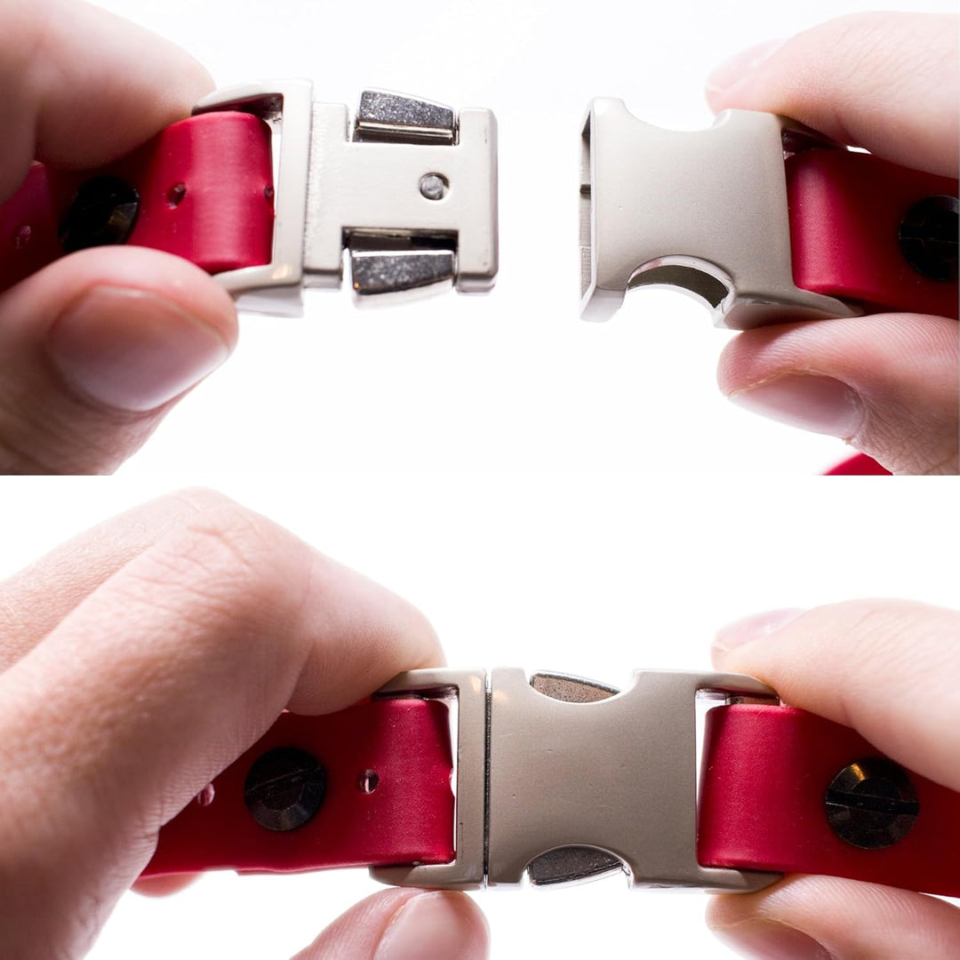 Educator Quick Snap Bungee-Halsband, 1,9 cm breit und 84 cm lang, Rot 3/4W x 33L rot, 3/4W x 33L rot
