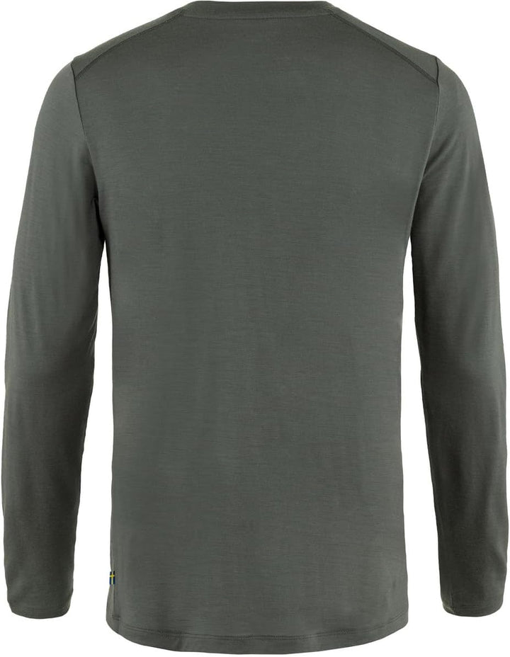 Fjällräven Herren Abisko Wool Ls M T-Shirt XL Basalt, XL Basalt