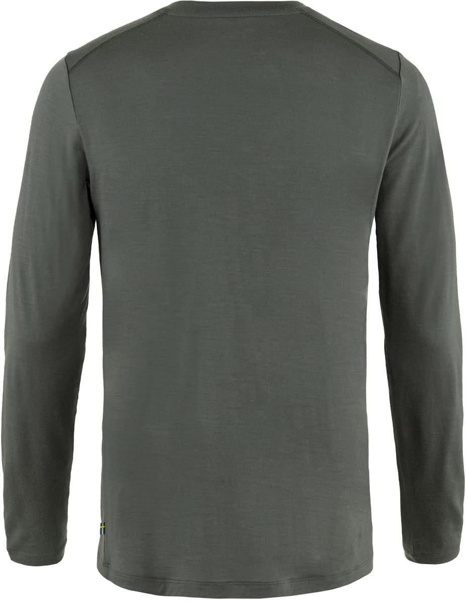 Fjällräven Herren Abisko Wool Ls M T-Shirt L Basalt, L Basalt