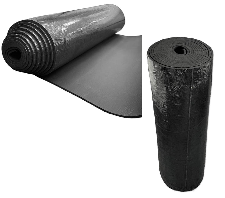 NBR/PVC Dämmmatte selbstklebend – 10 m² Rolle | Wärmedämmung 0,036 W/mK & Schalldämmung 15 dB | Flex
