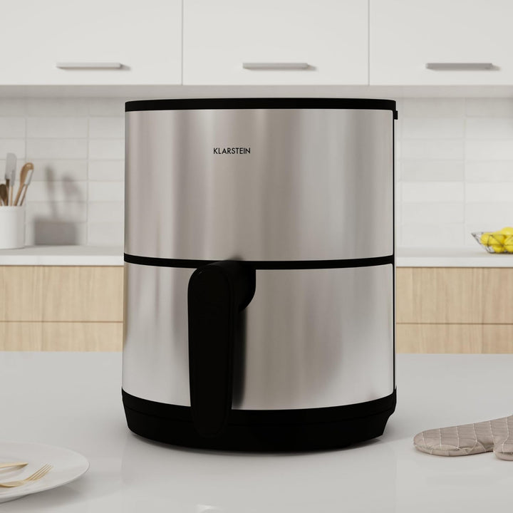 Klarstein Heissluftfriteuse, Air Fryer zum Frittieren, Friteuse mit Touch-Bedienfeld, Timer, Einstel