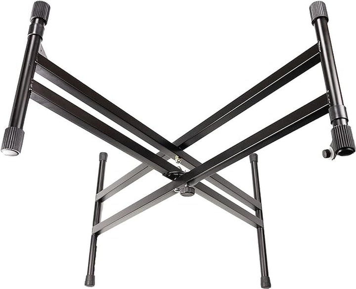 Rockjam Double Bracked Einstellbarer Tastaturständer mit Verriegelungsbändern Double Bracked
